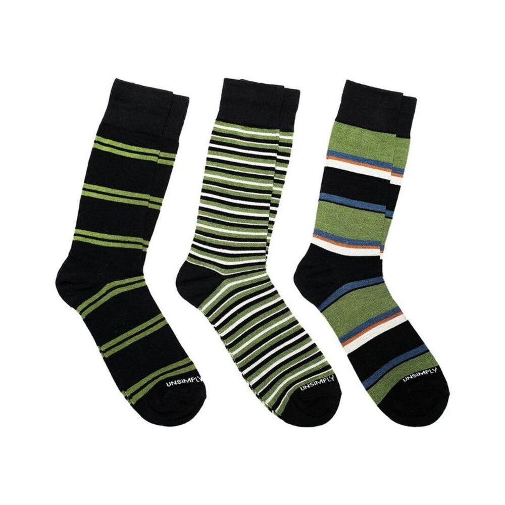 Unsimply Stitched 3-Pack Men's Crew Socks, Multicolor